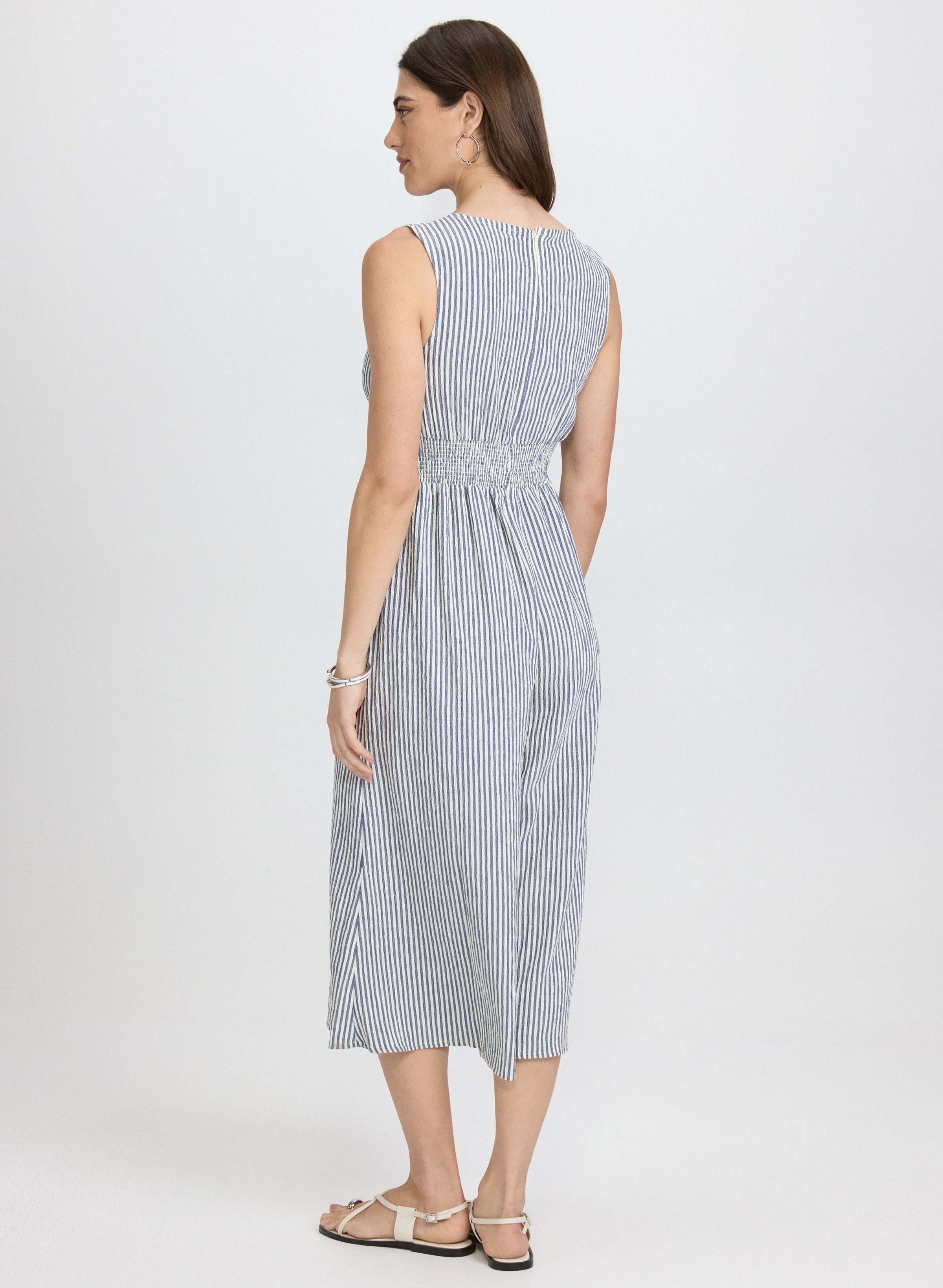 Striped Wide-Leg Jumpsuit