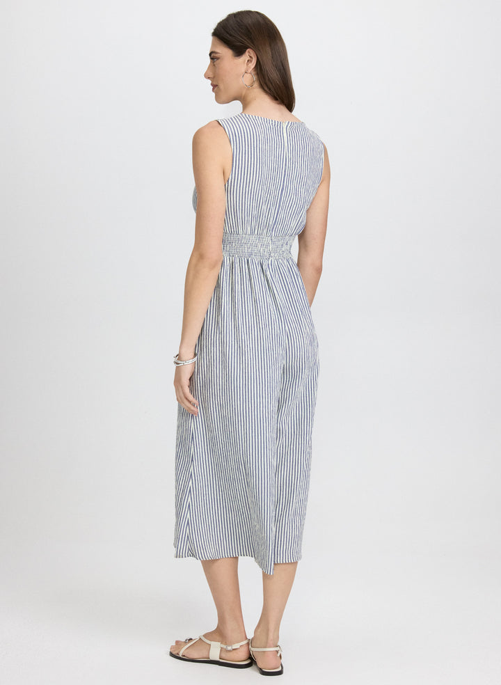 Striped Wide-Leg Jumpsuit