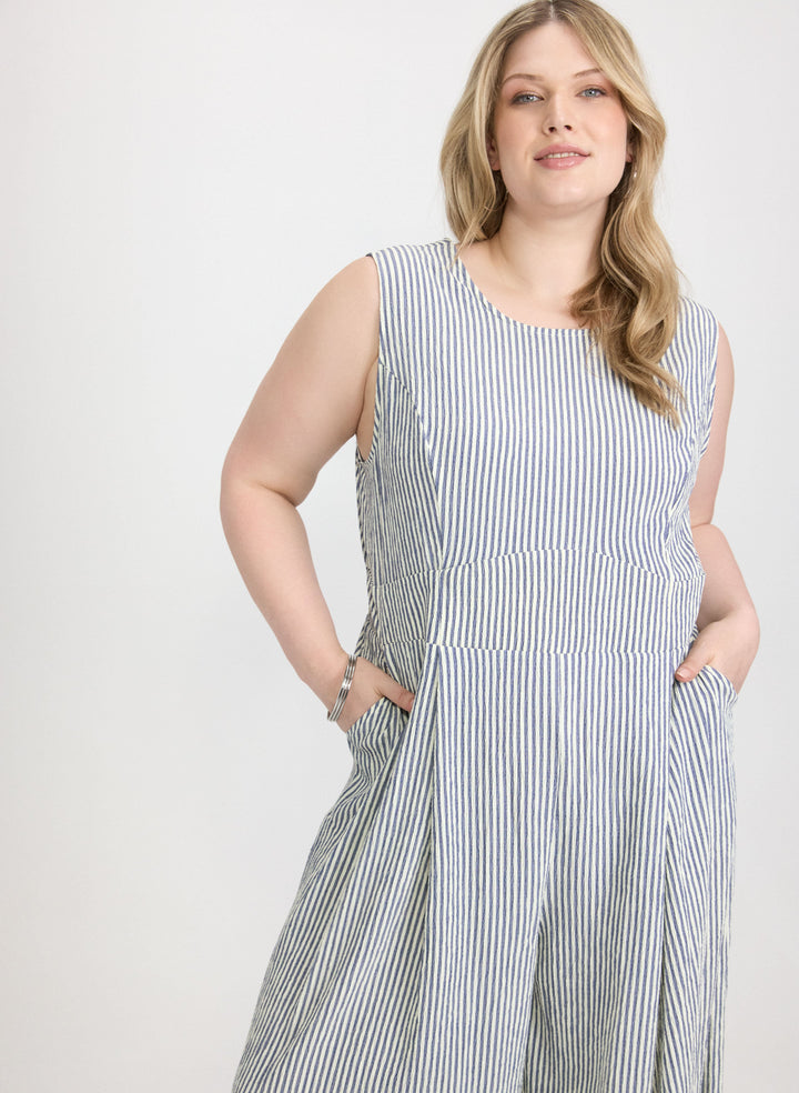 Stripe Print Jumpsuit