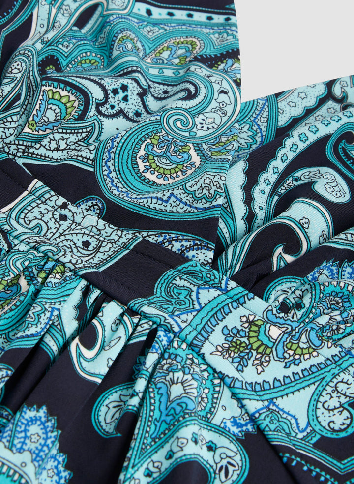 Paisley Print Maxi Dress