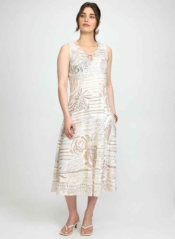 Tonal Printed Dress