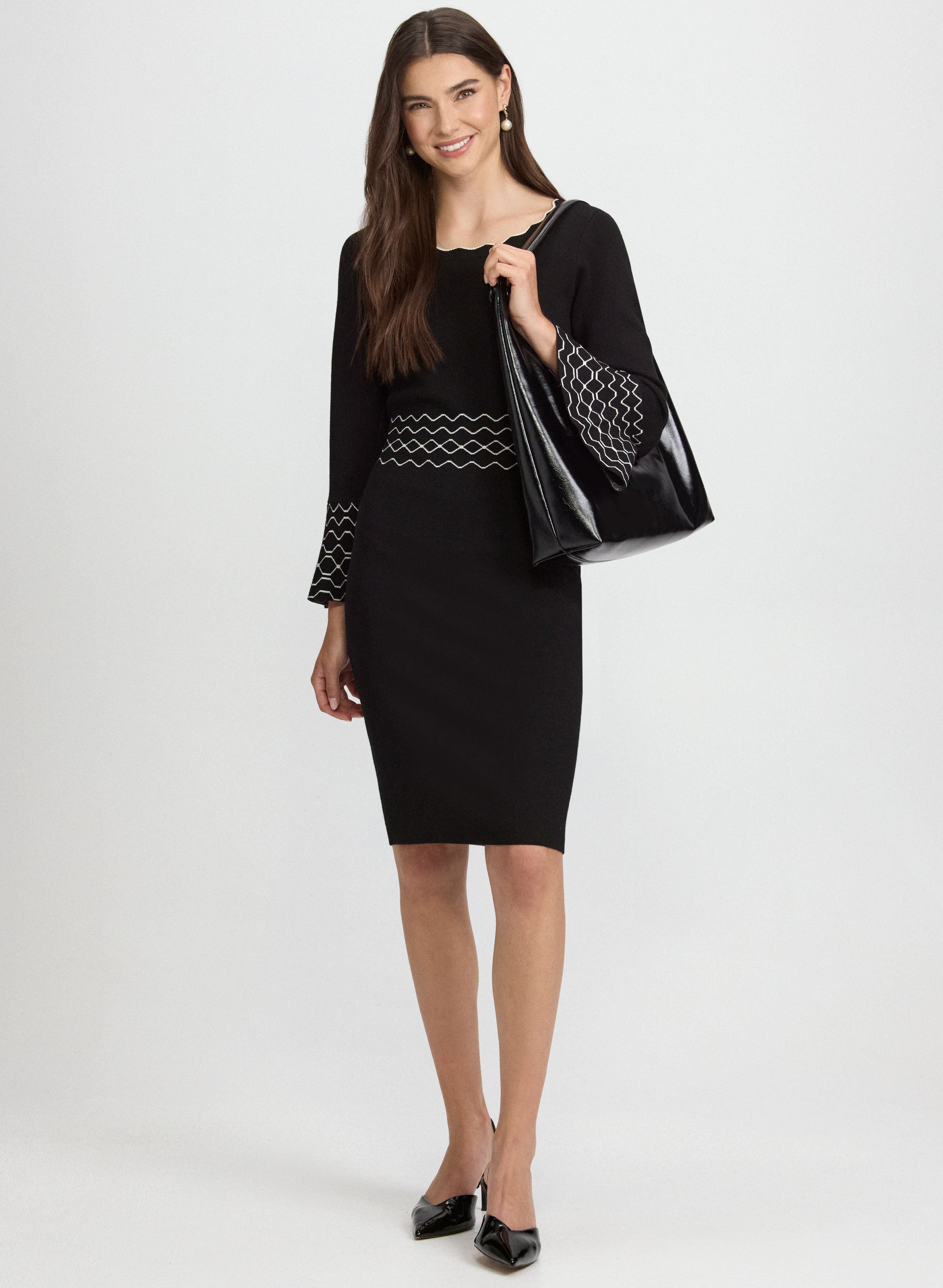 Scalloped Detail Dress