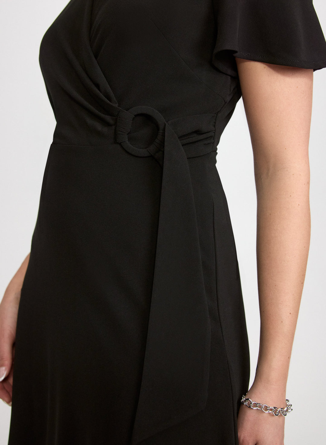 Crepe Fit & Flare Dress