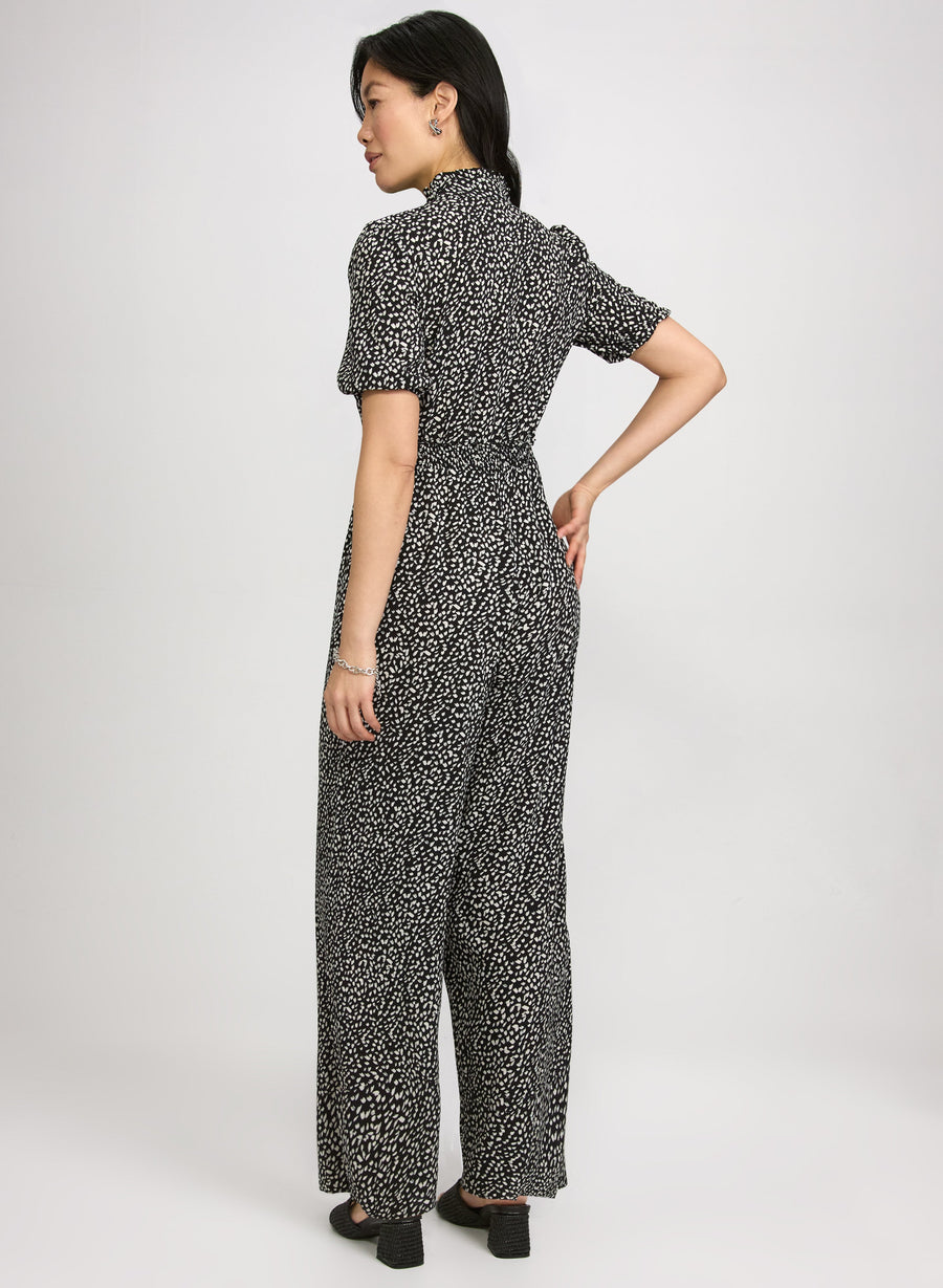 Speckled Print Jumpsuit