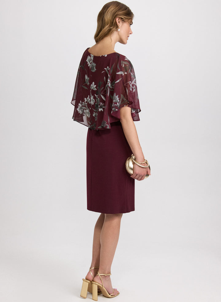 Floral Capelet Dress