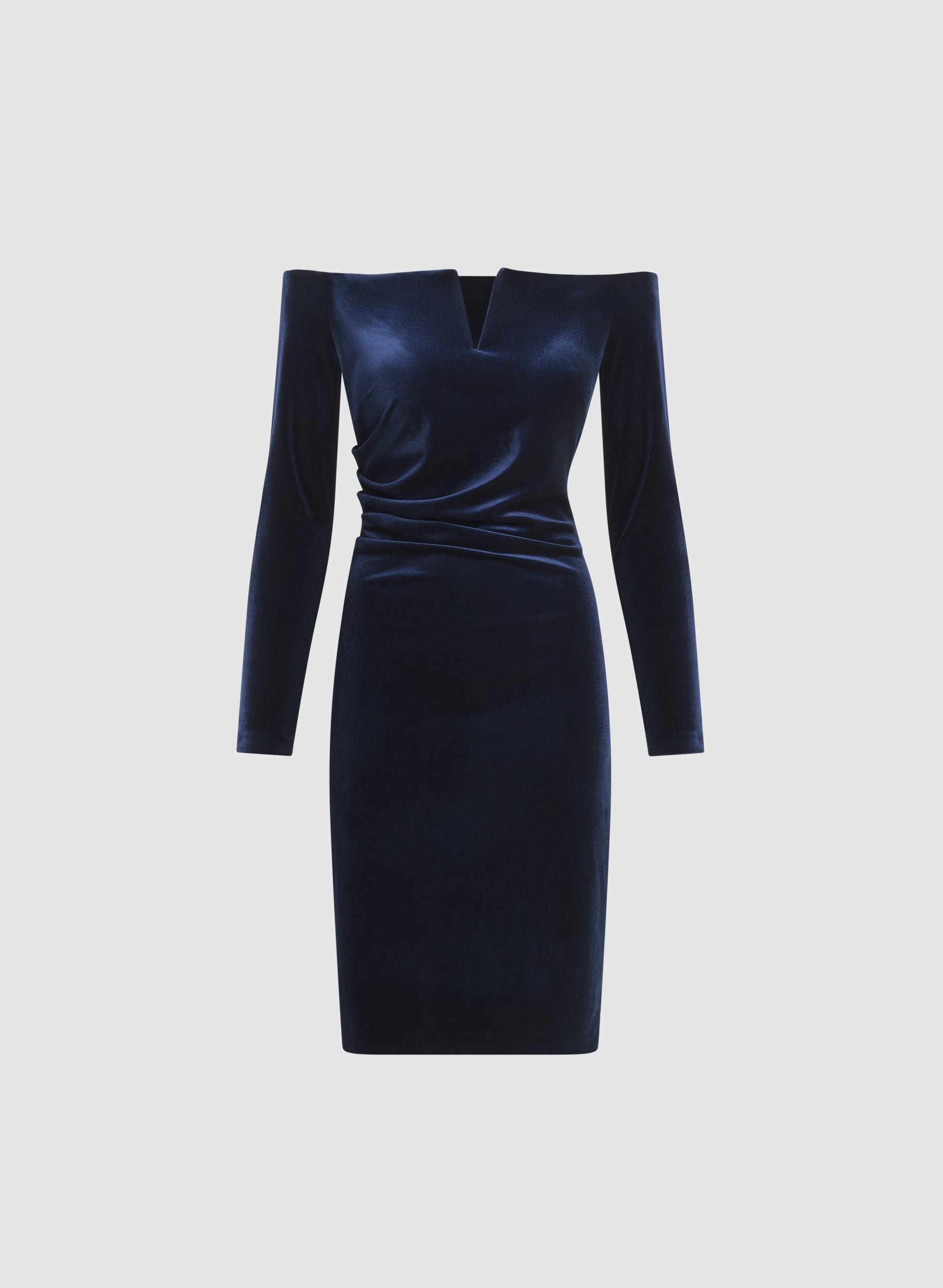 Off-the-Shoulder Velvet Dress