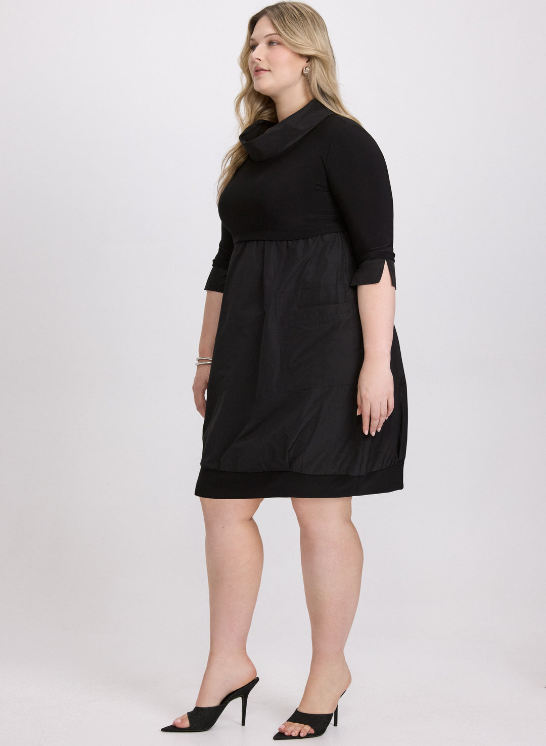 Joseph Ribkoff - Cowl Neck Bubble Dress