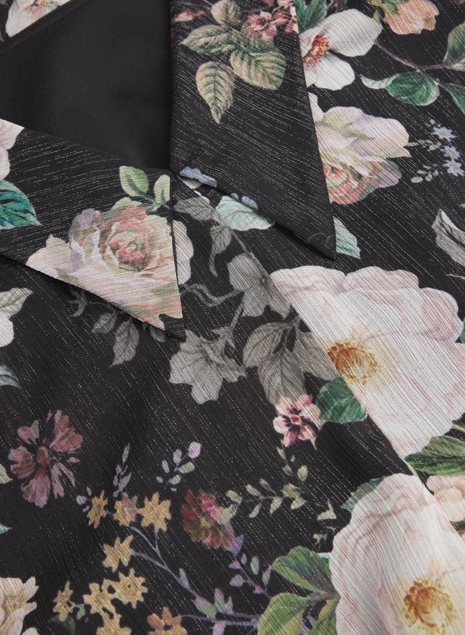 Floral Pattern Tiered Dress
