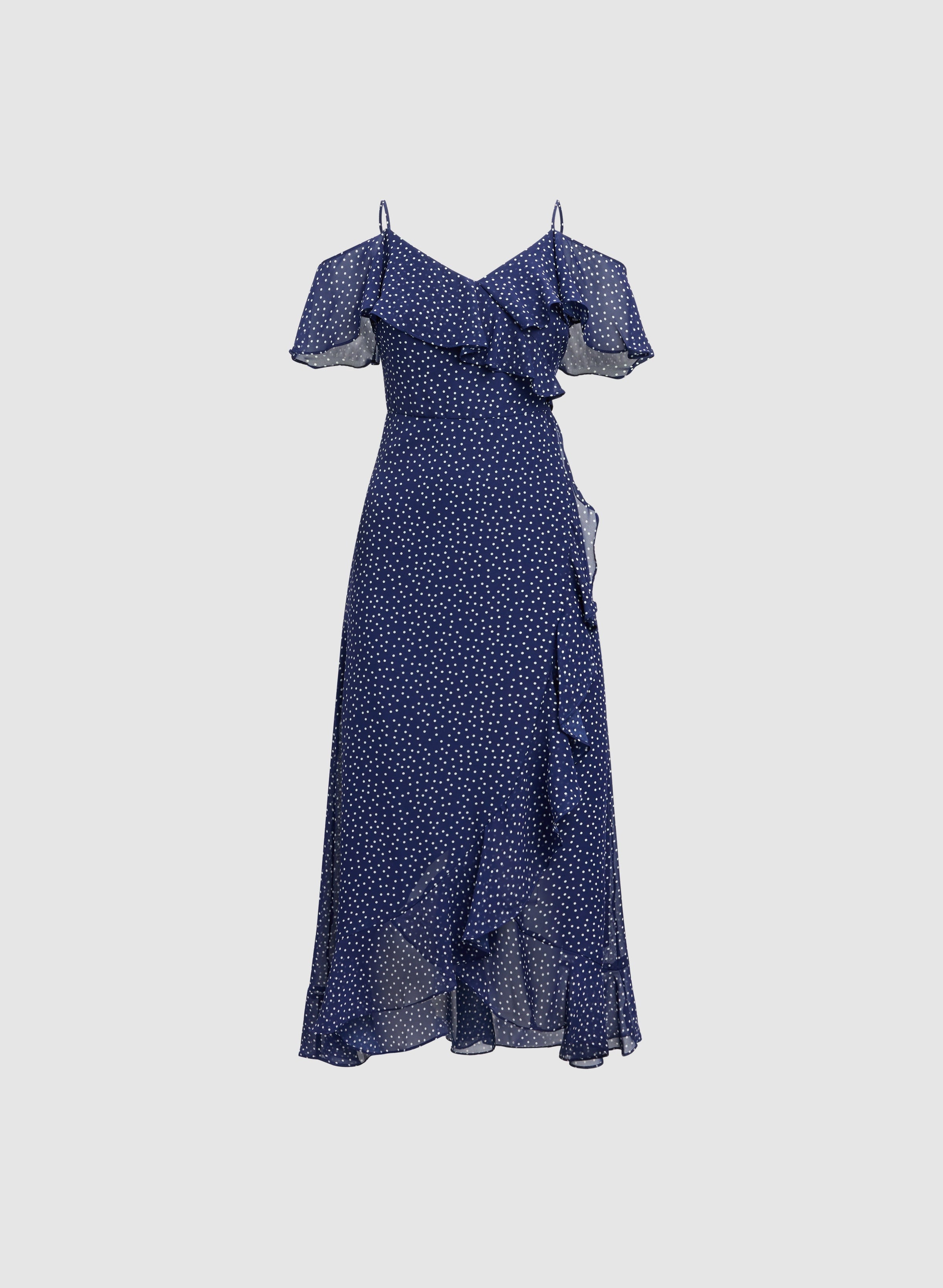 Polka Dot Chiffon Dress