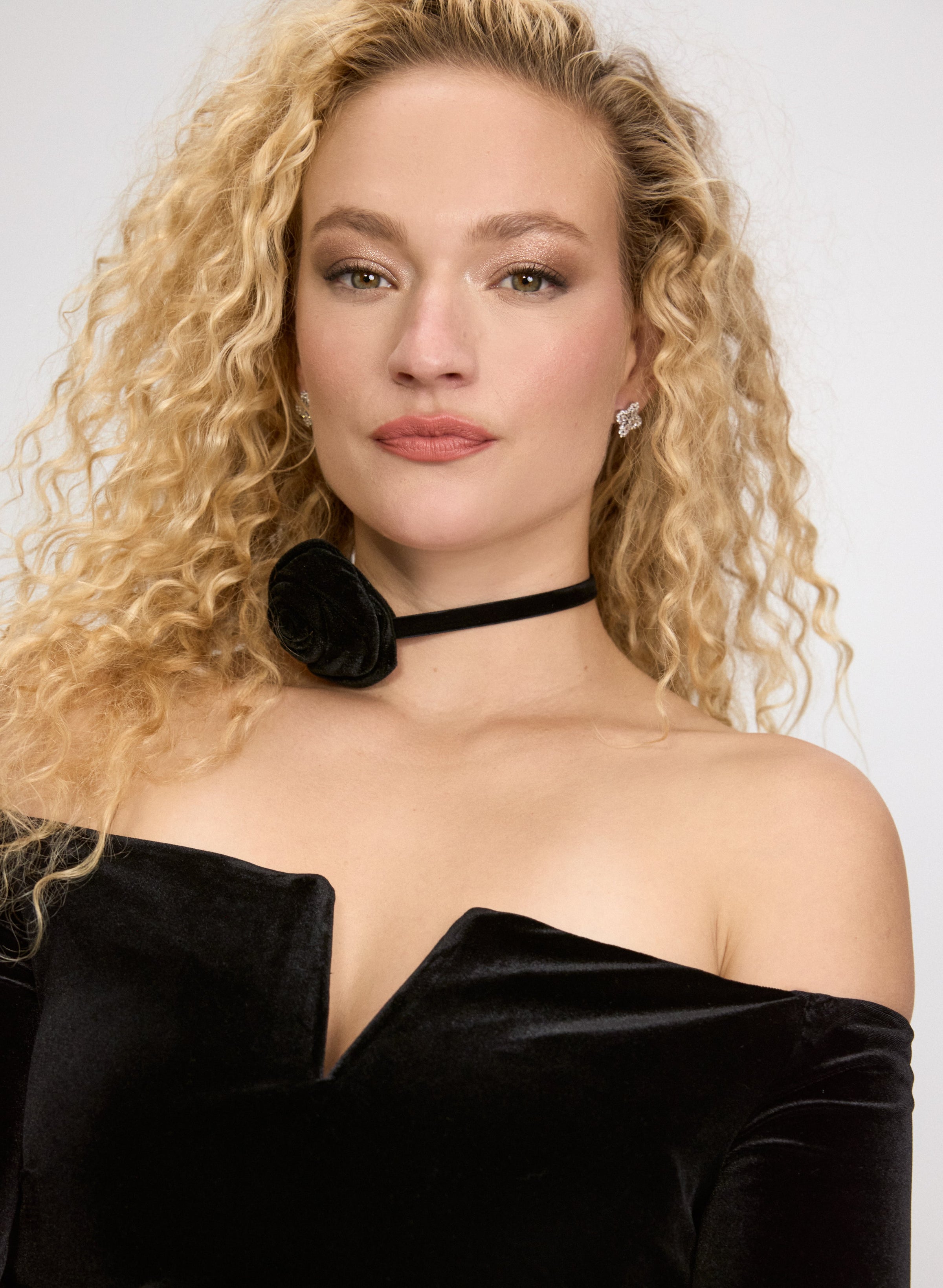 Velvet Off-Shoulder Dress