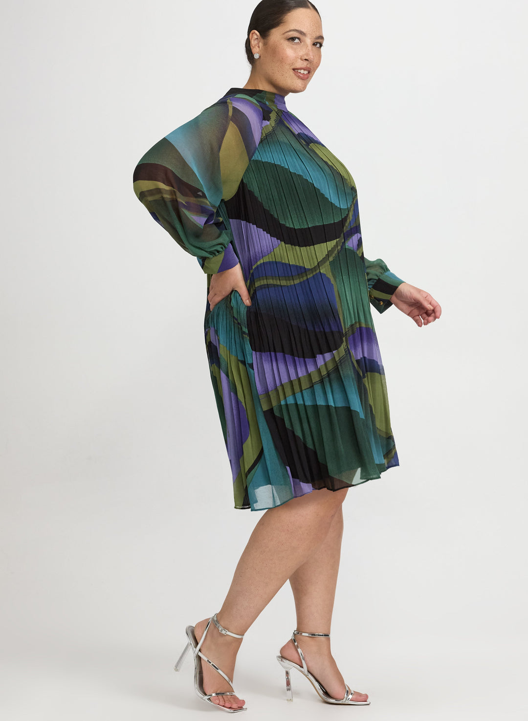 Swirl Chiffon Dress