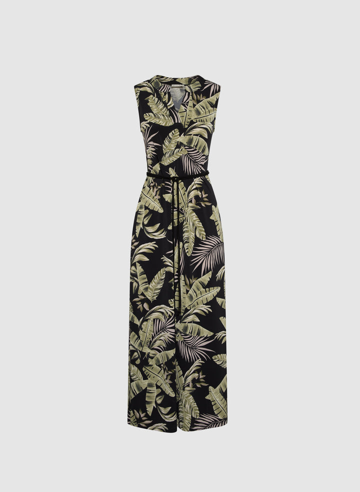 Palm Print Dress