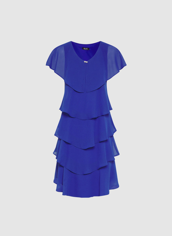Tiered Chiffon Dress