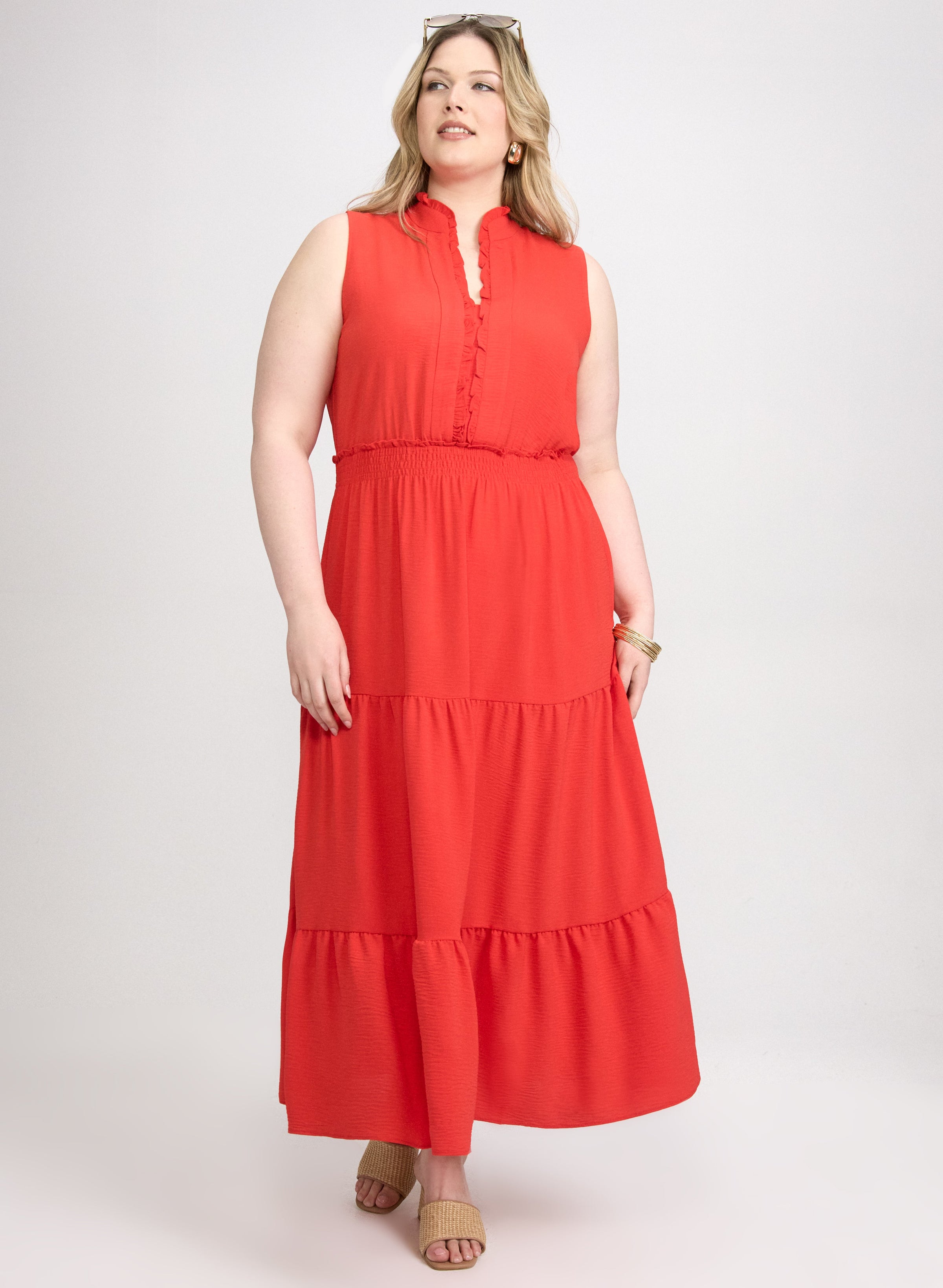 Frilled Trim Dress