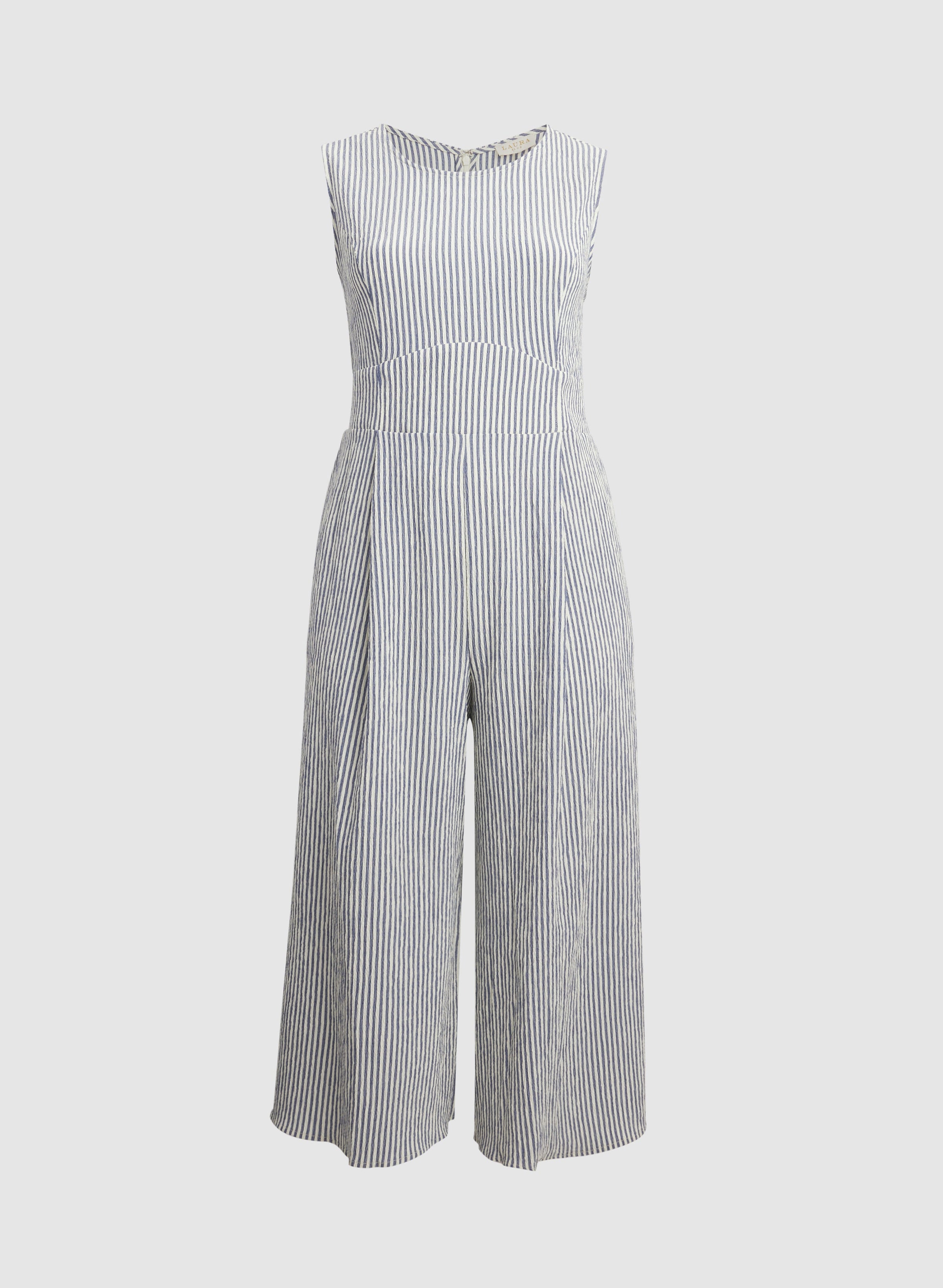Stripe Print Jumpsuit