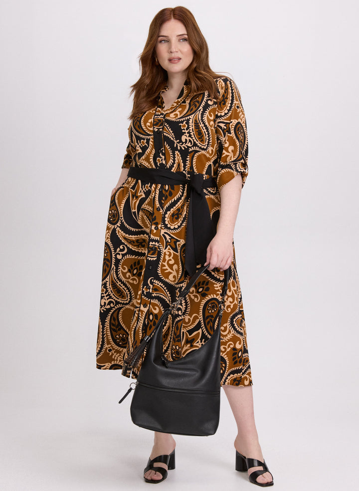 Paisley Shirt Dress