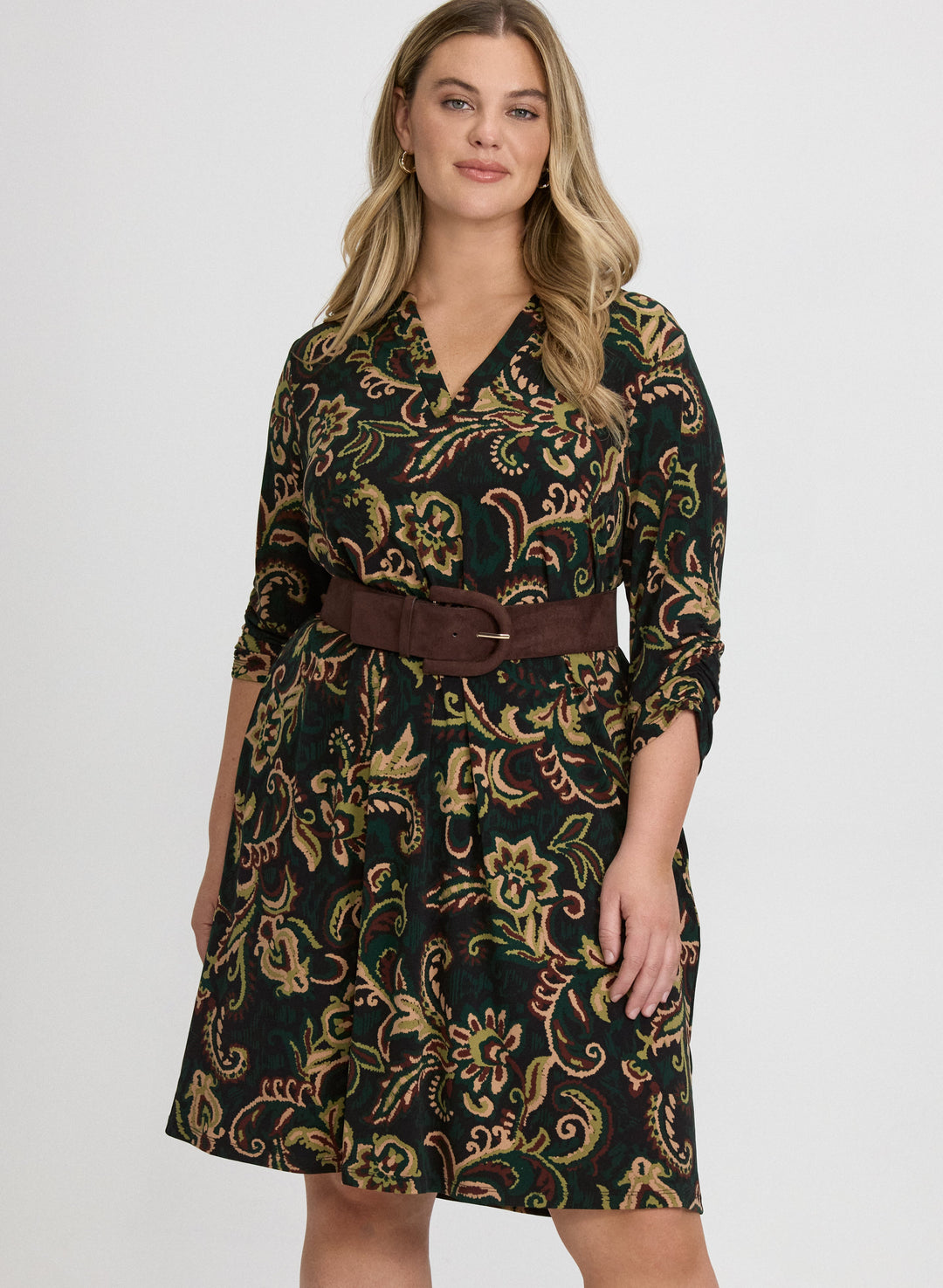 Paisley 3/4 Sleeve Dress