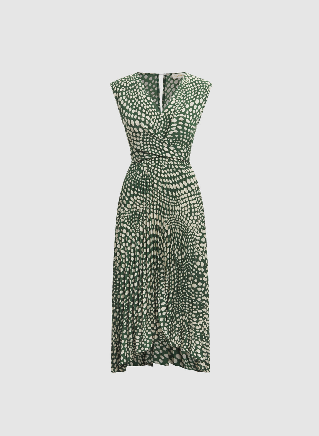 Dot Print Midi Dress