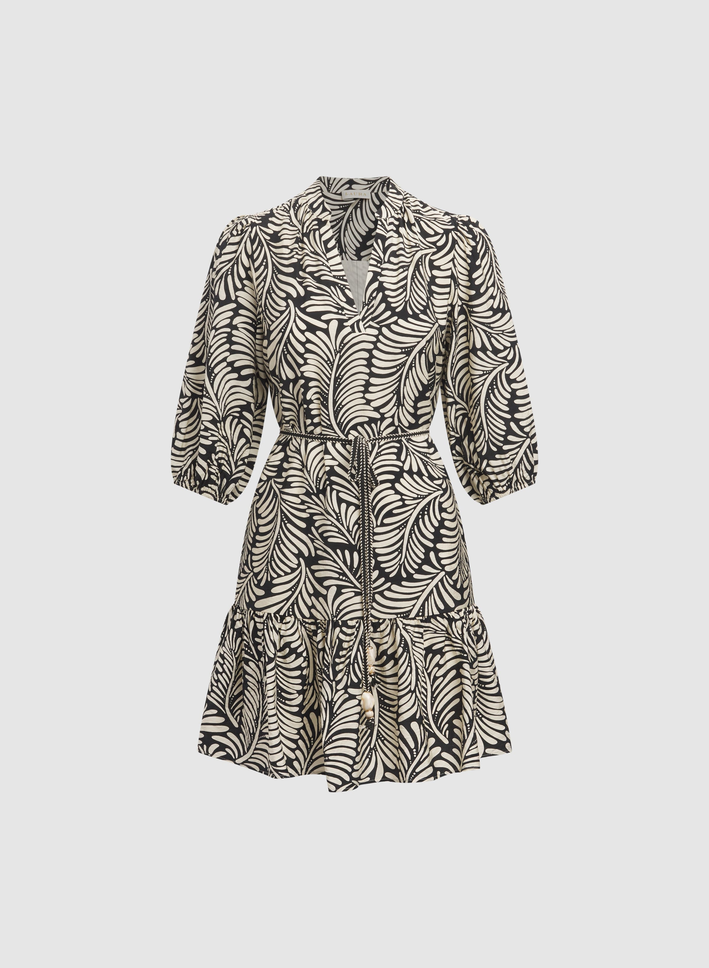 Leaf Print Dress