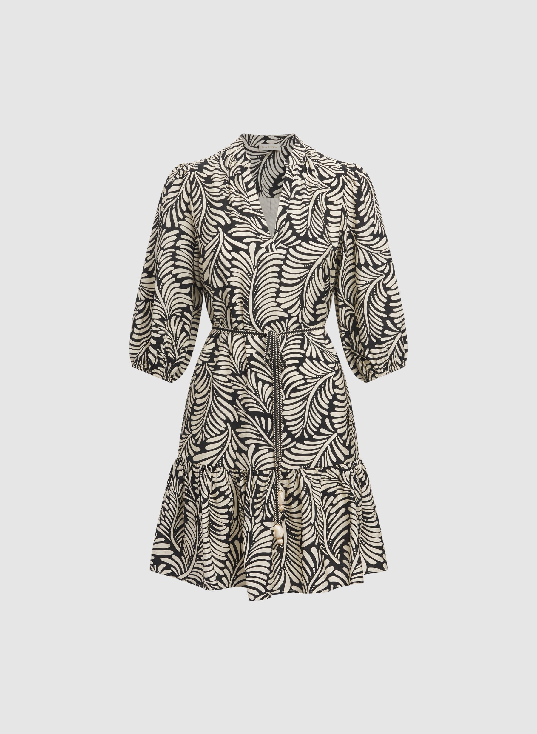 Leaf Print Dress