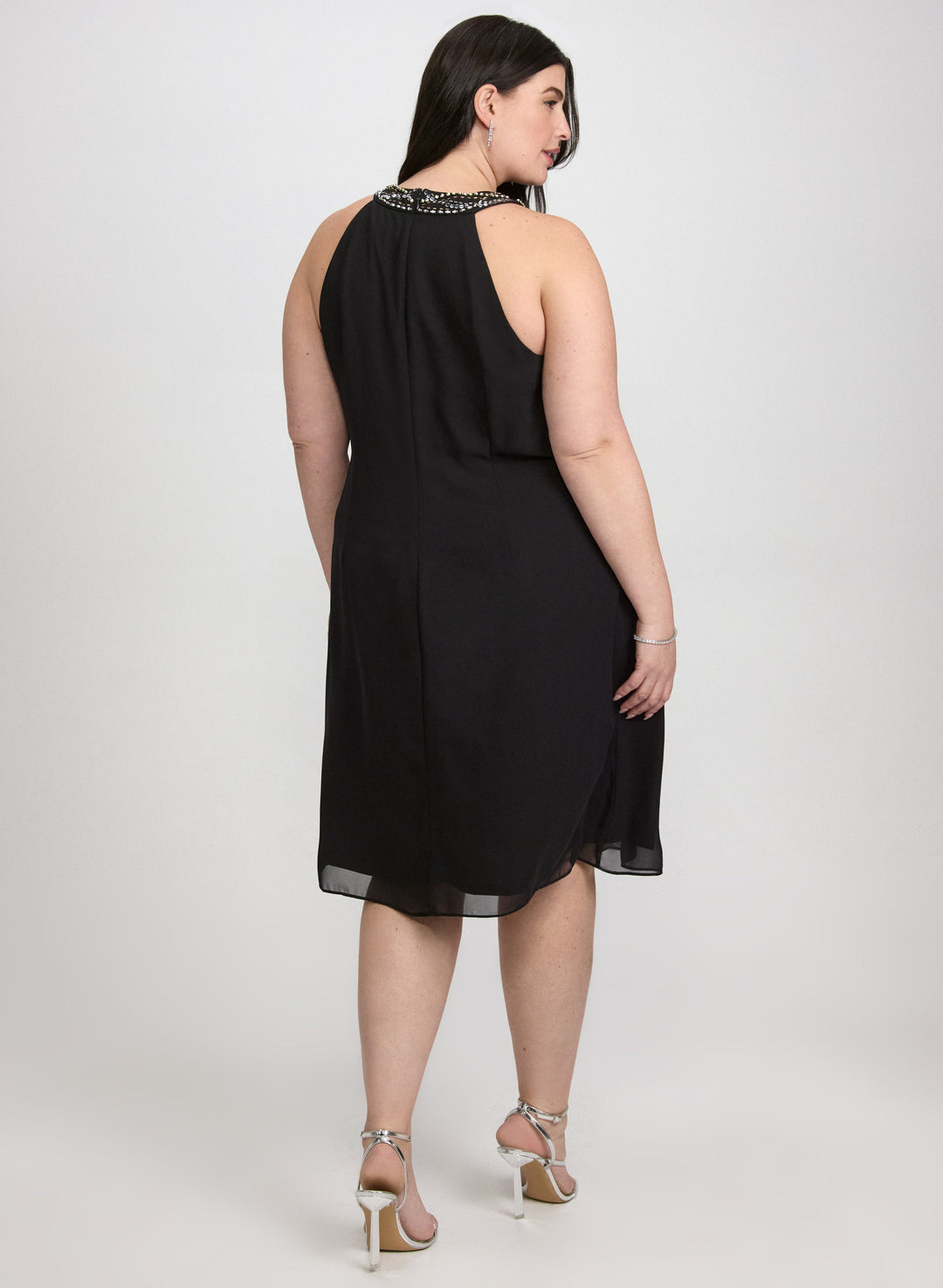 Beaded Halter Neck Dress