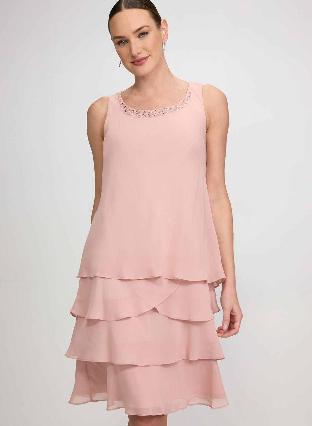 Embellished Jacket & Tiered Dress Set