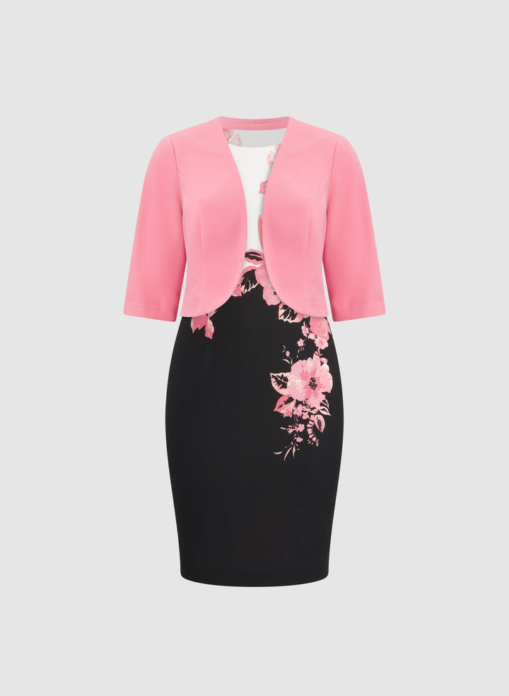 Bolero & Floral Dress Set