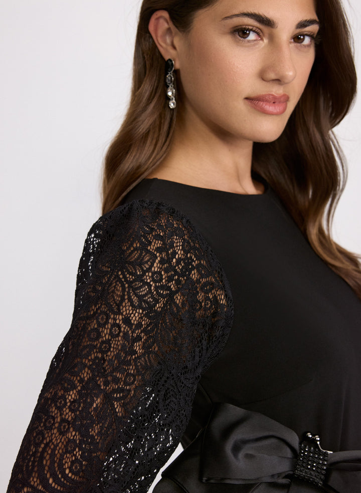 Lace Sleeve Dress