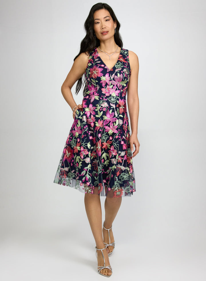 Floral Embroidered Dress
