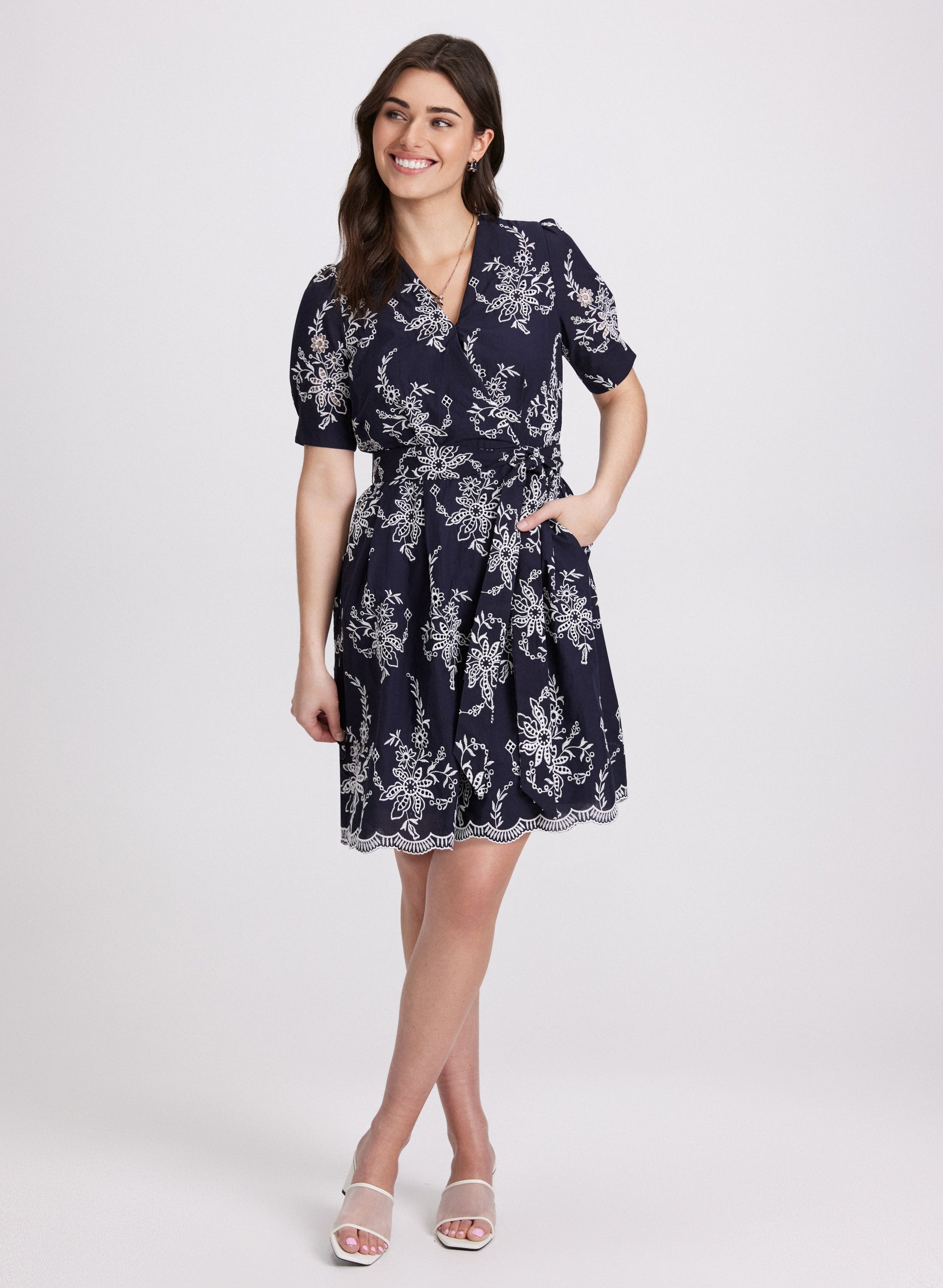 Embroidered Floral Dress