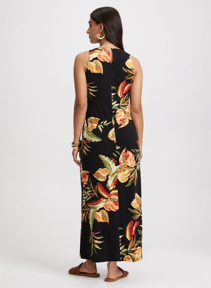 Tropical Print Maxi Dress