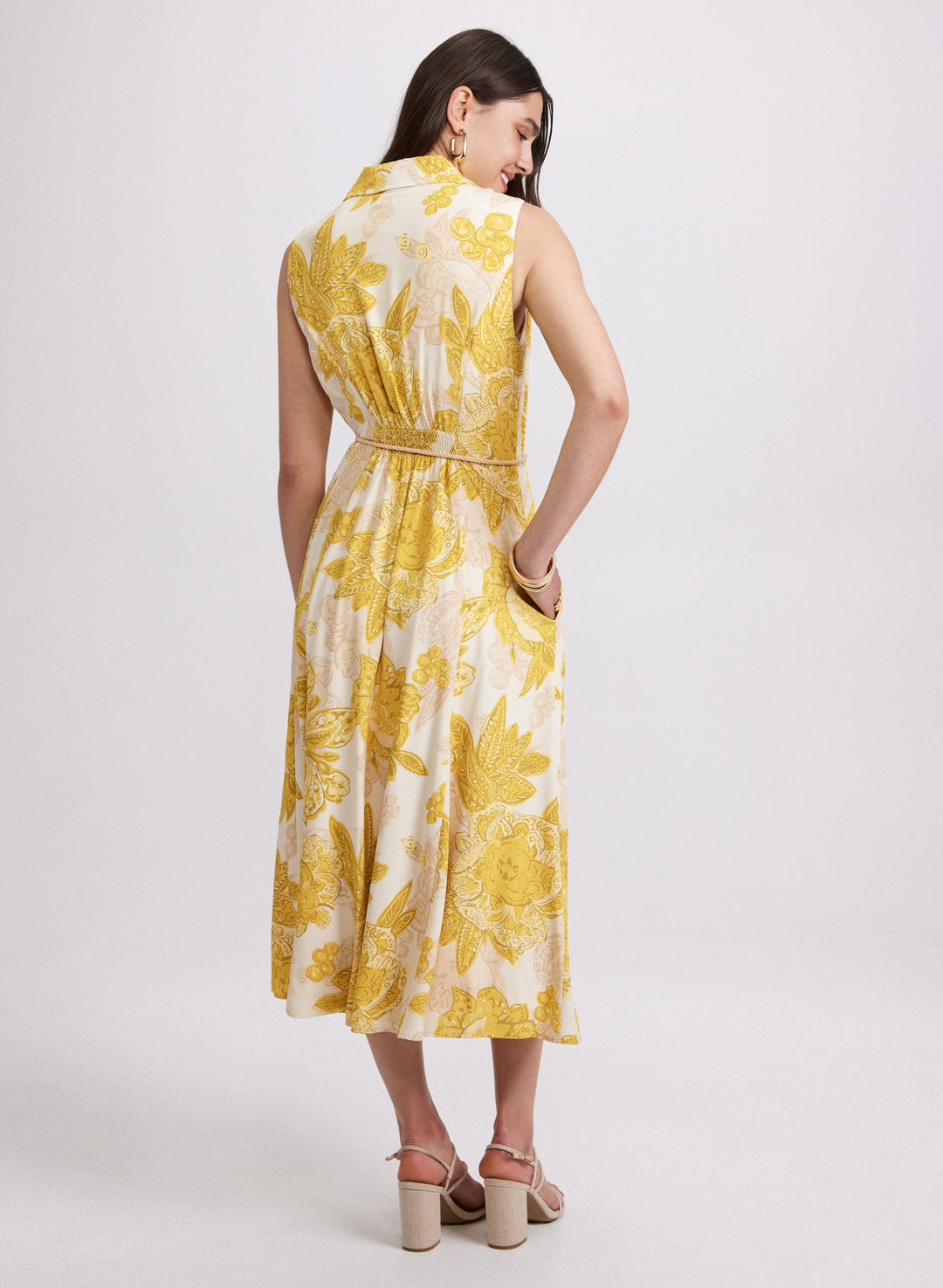 Paisley Print Shirt Dress