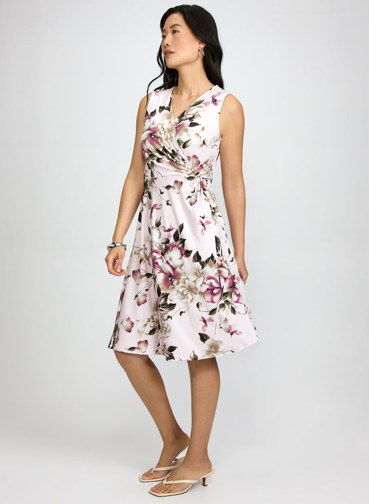 Floral Twist Detail Dress