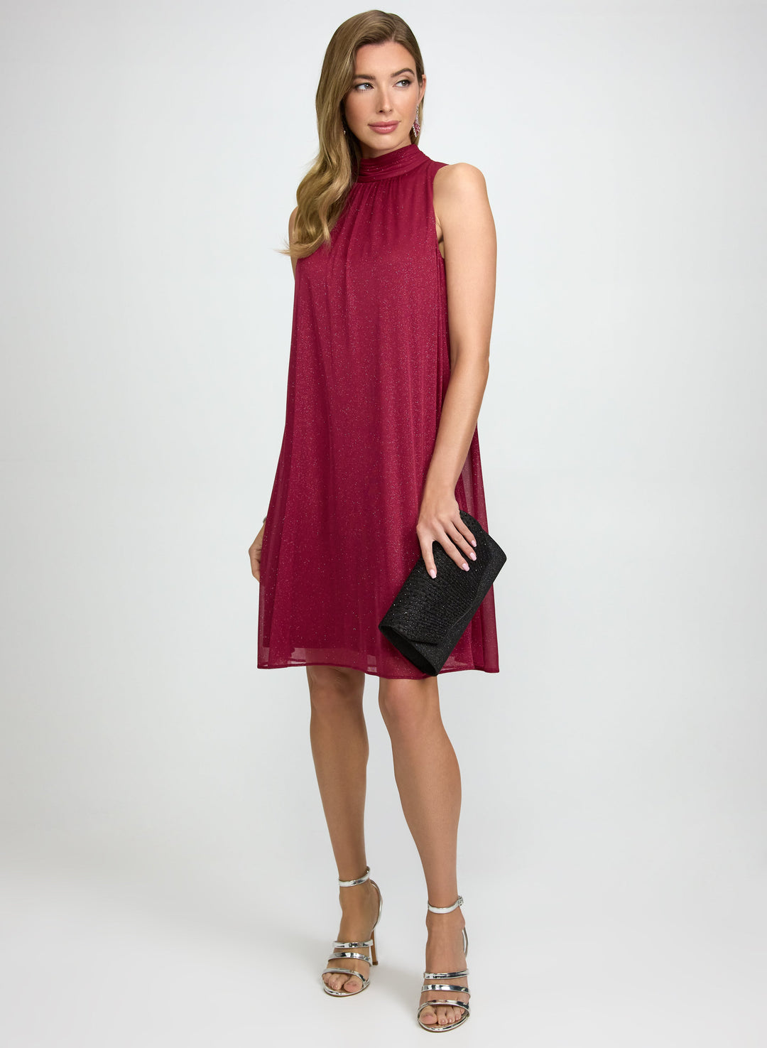 Glitter Halter Neck Dress