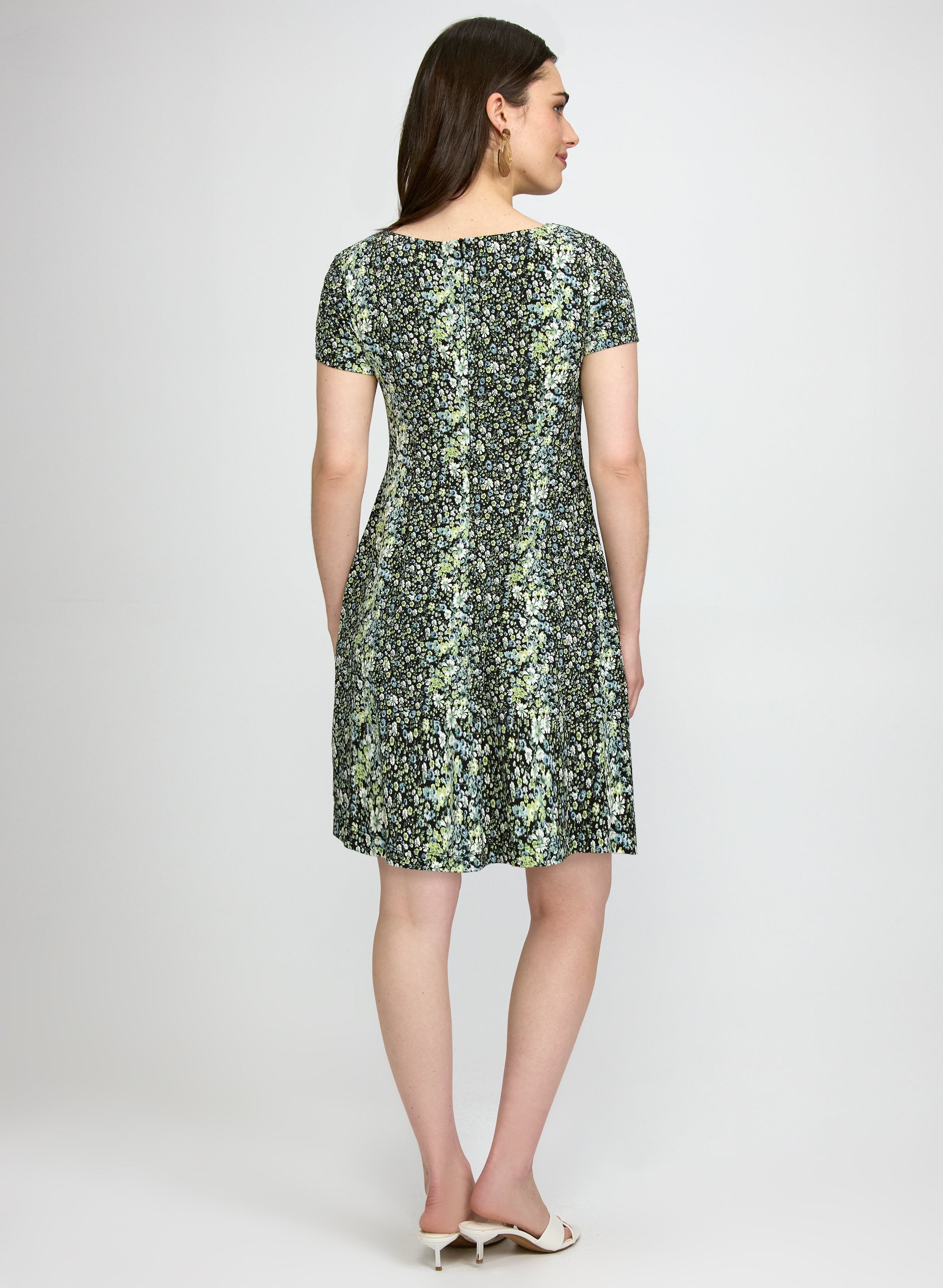 Floral Print Jersey Dress