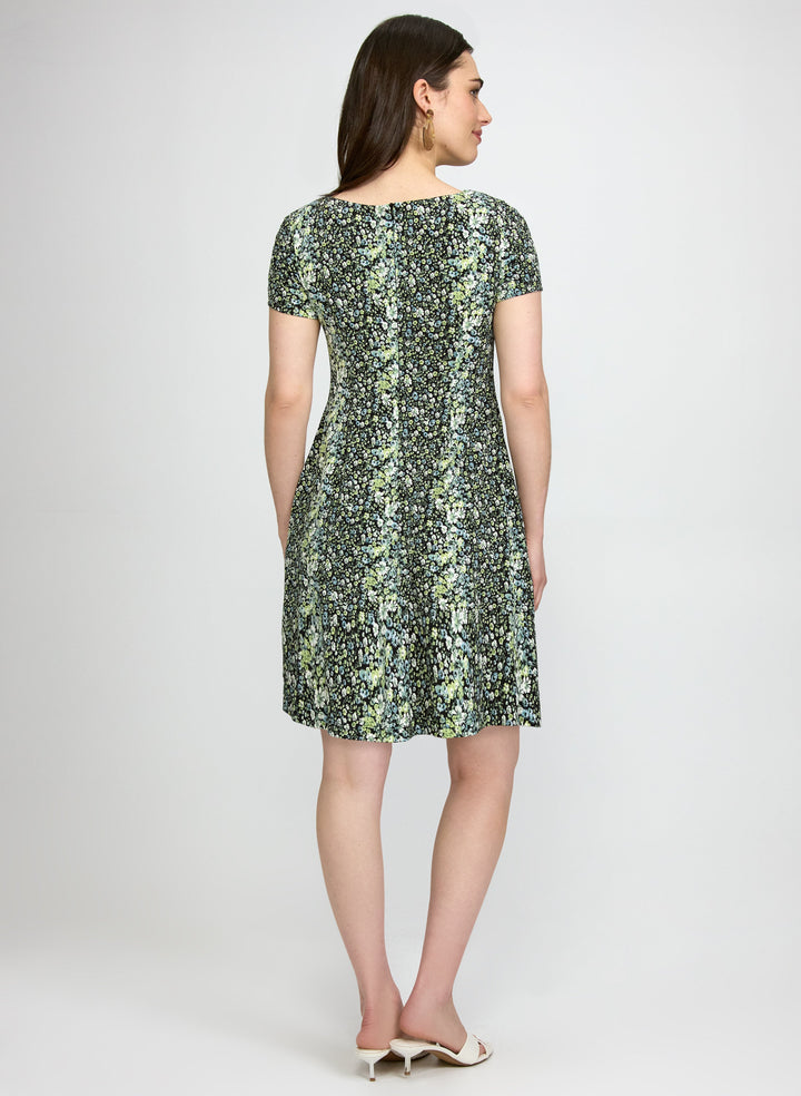 Floral Print Jersey Dress