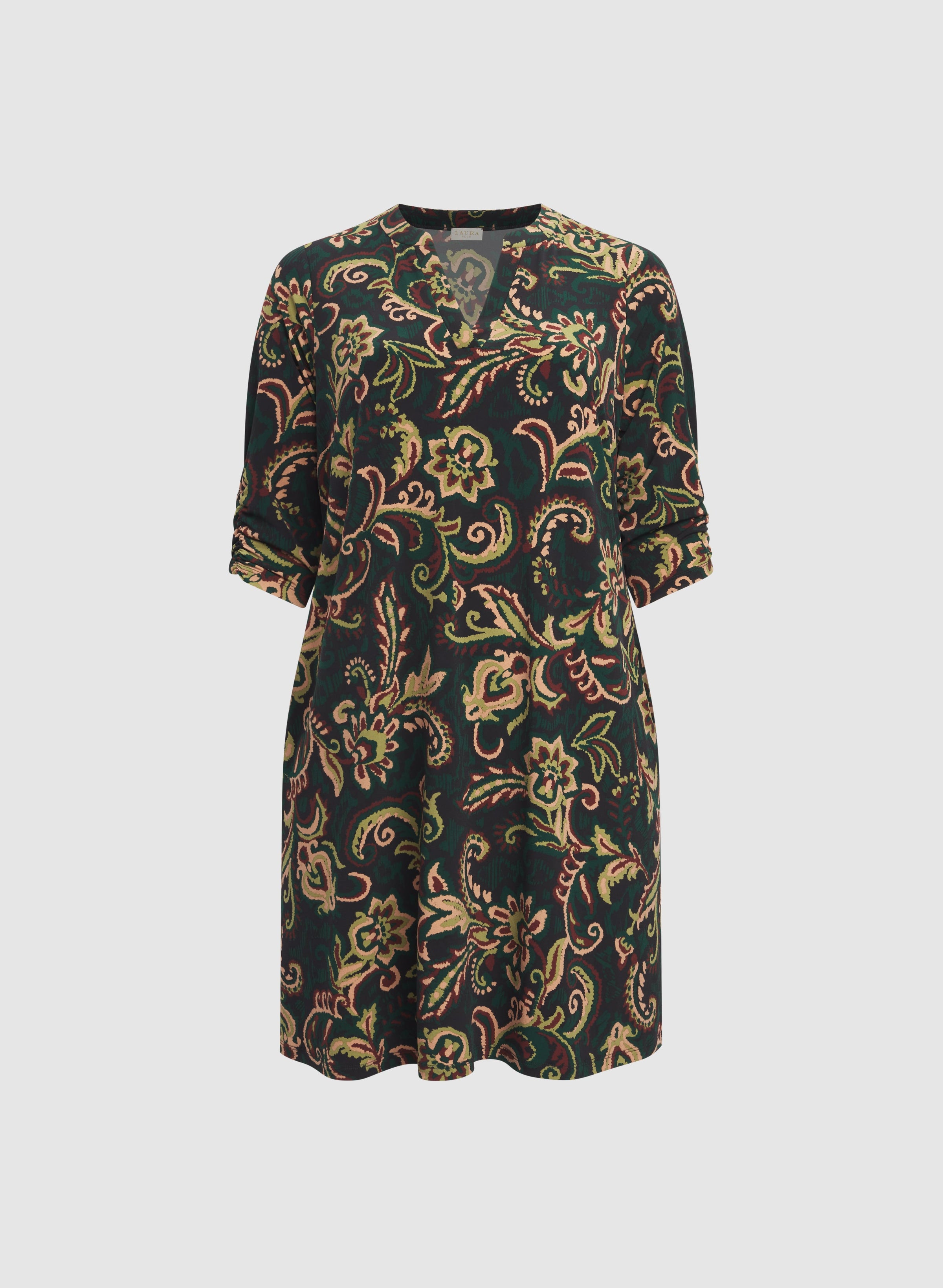 Paisley 3/4 Sleeve Dress