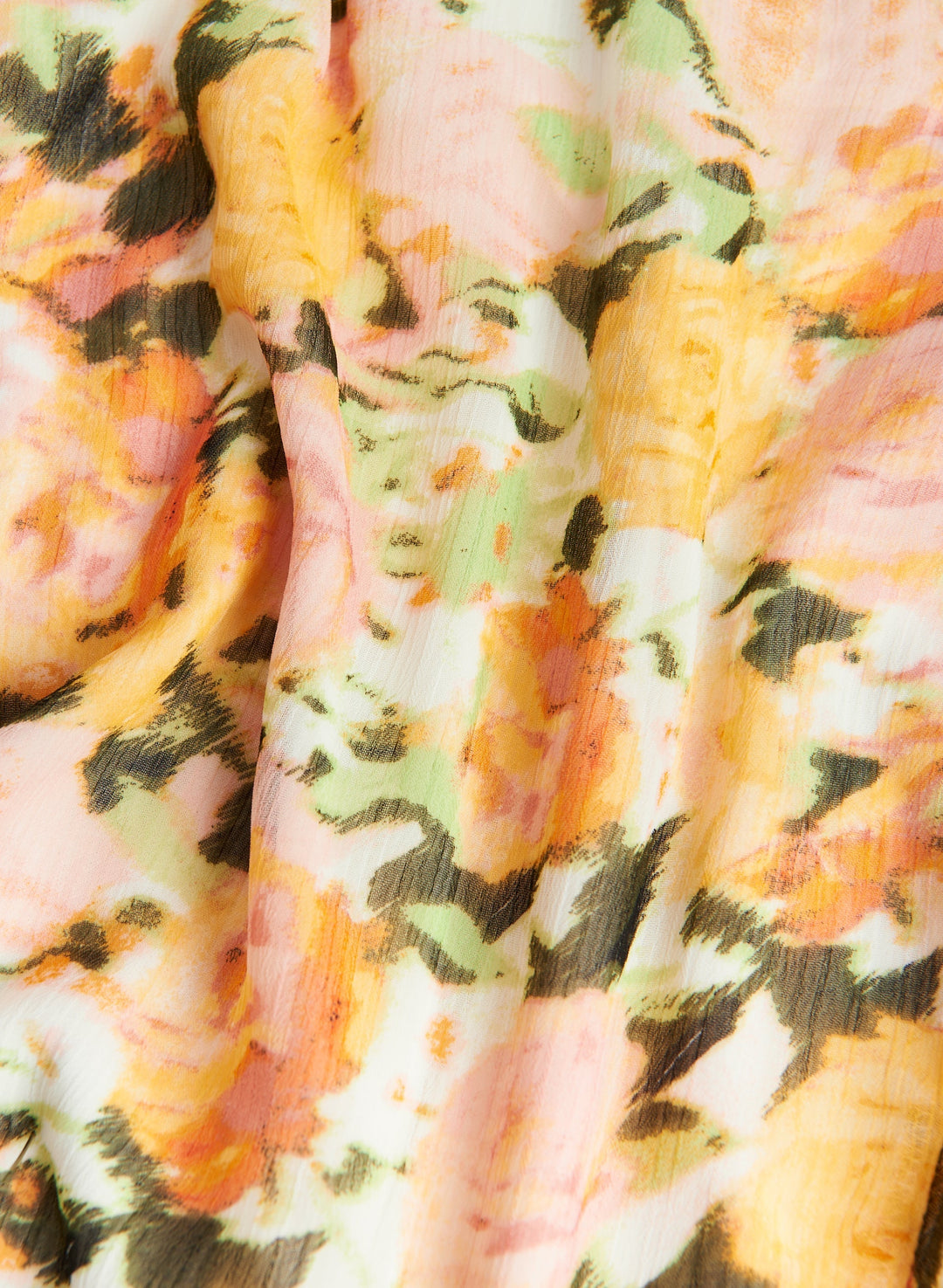Floral Print Ruffle Detail Dress