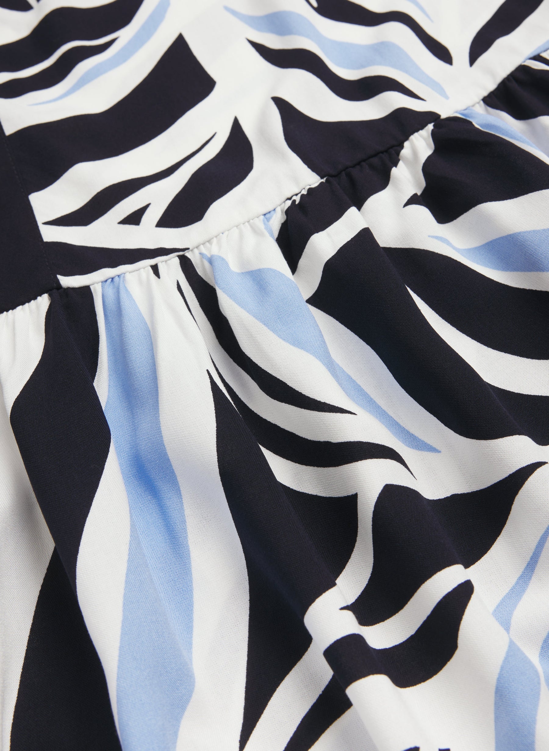 Leaf Print Maxi Dress
