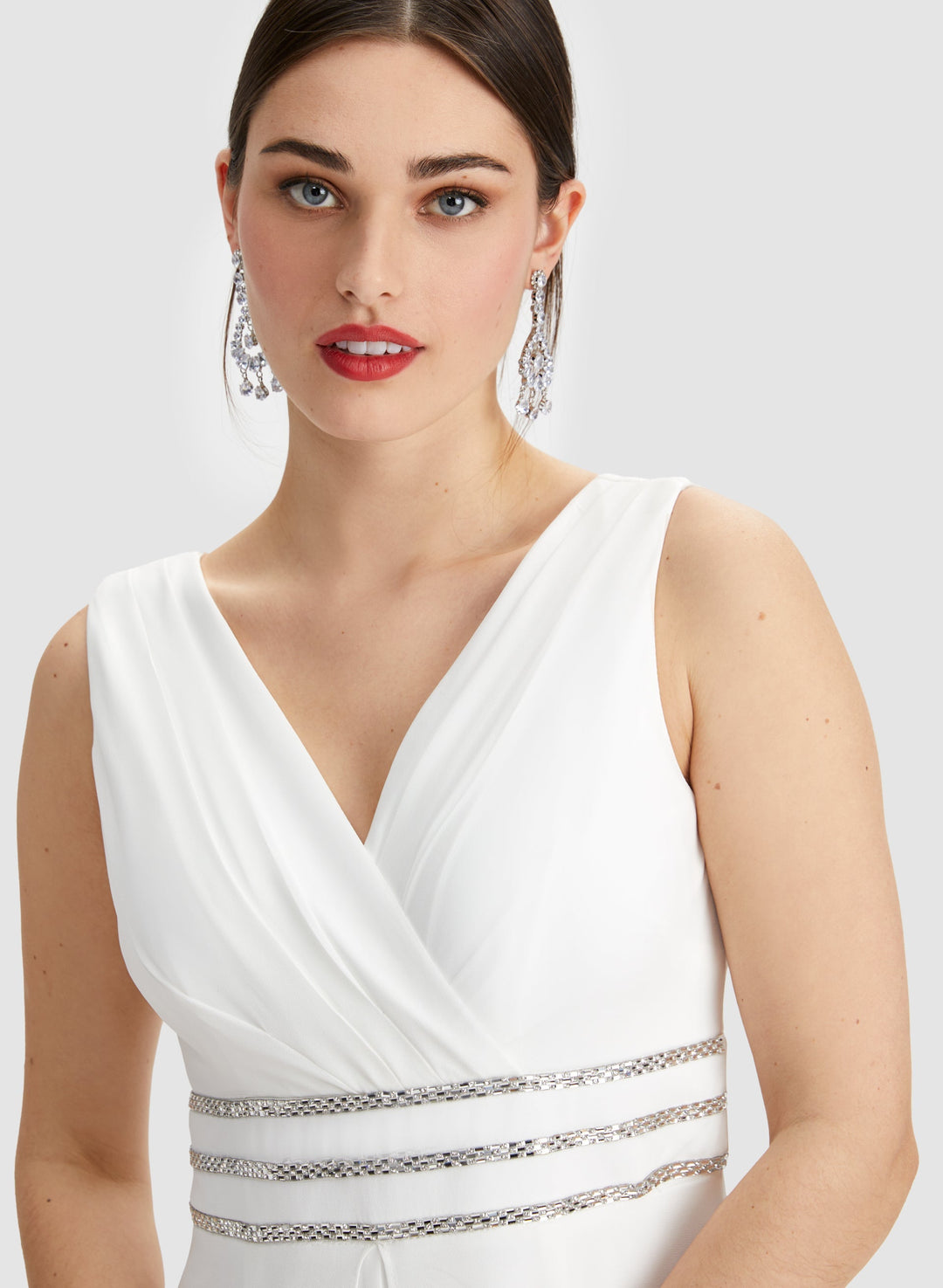 Rhinestone Stripe Detail Jumpsuit