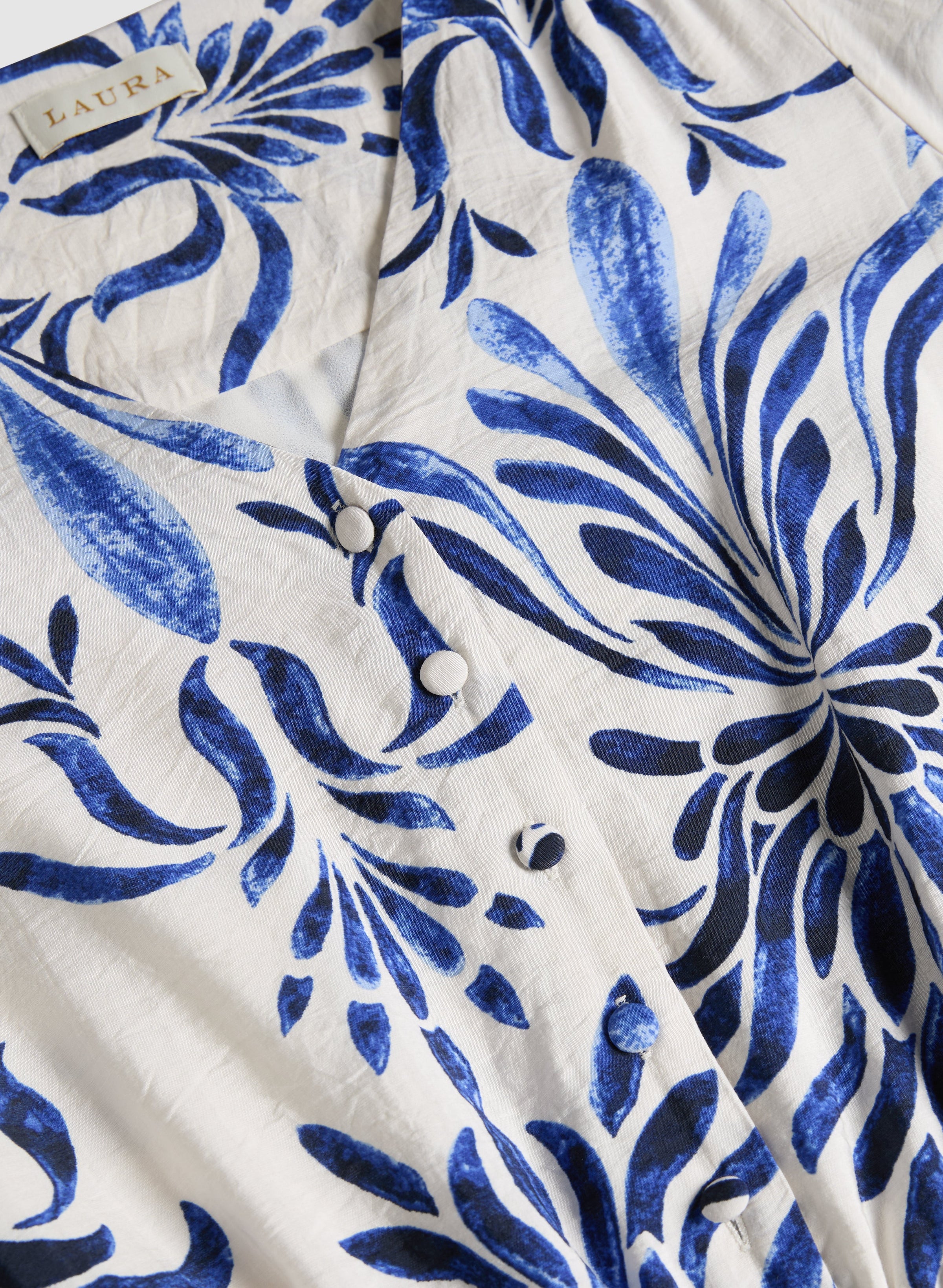 Printed Elbow Sleeve Dress