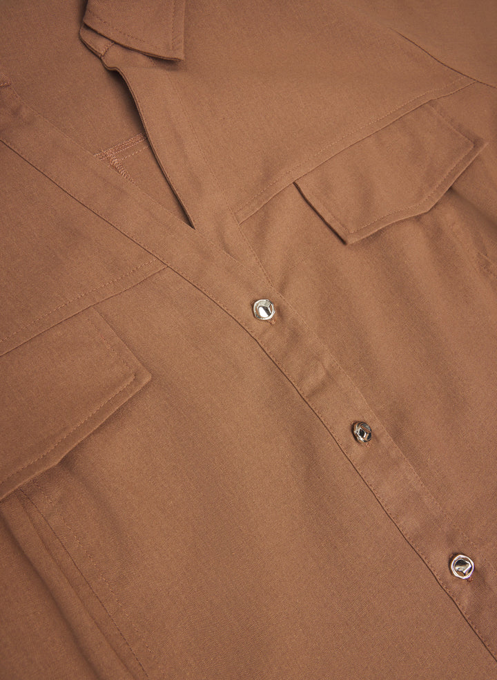 Button-Down Midi Dress