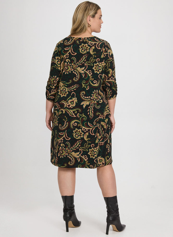 Paisley 3/4 Sleeve Dress