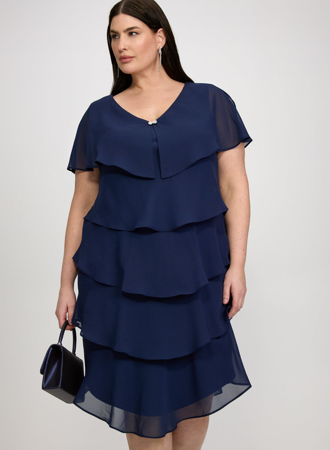 Tiered Chiffon Dress