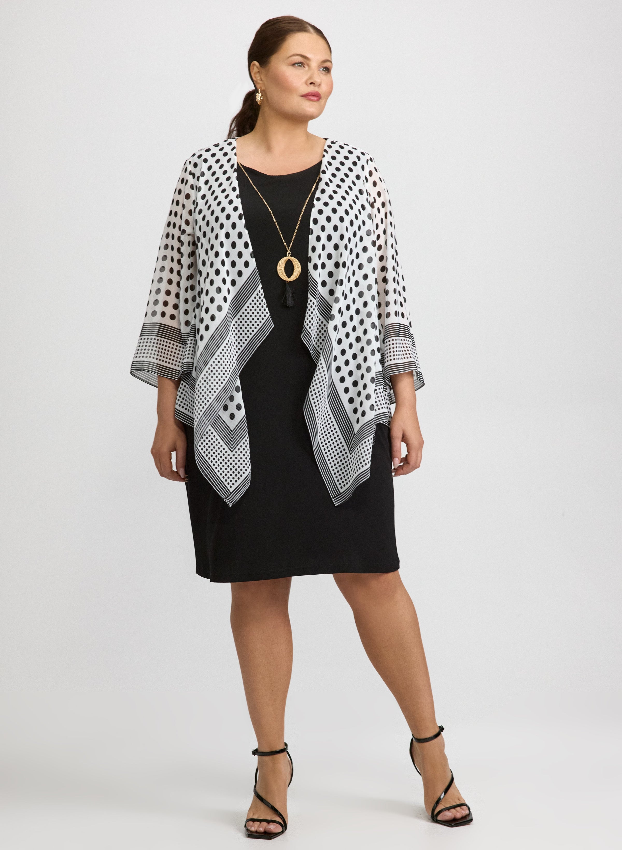 Chiffon Jacket & Jersey Dress