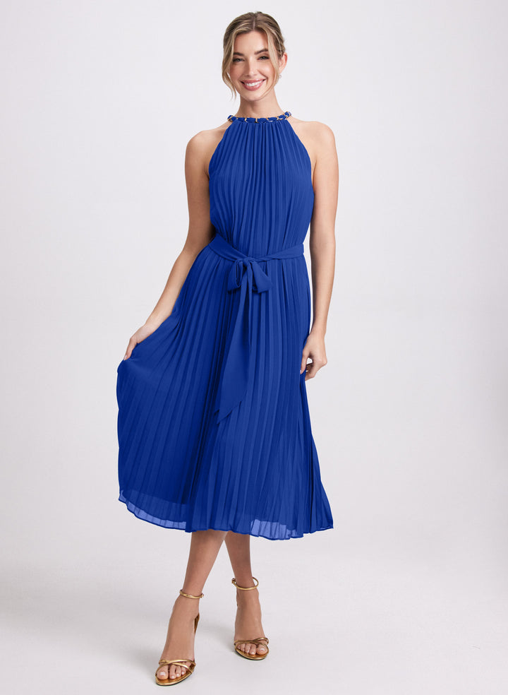 Chain Link Halter Neck Dress
