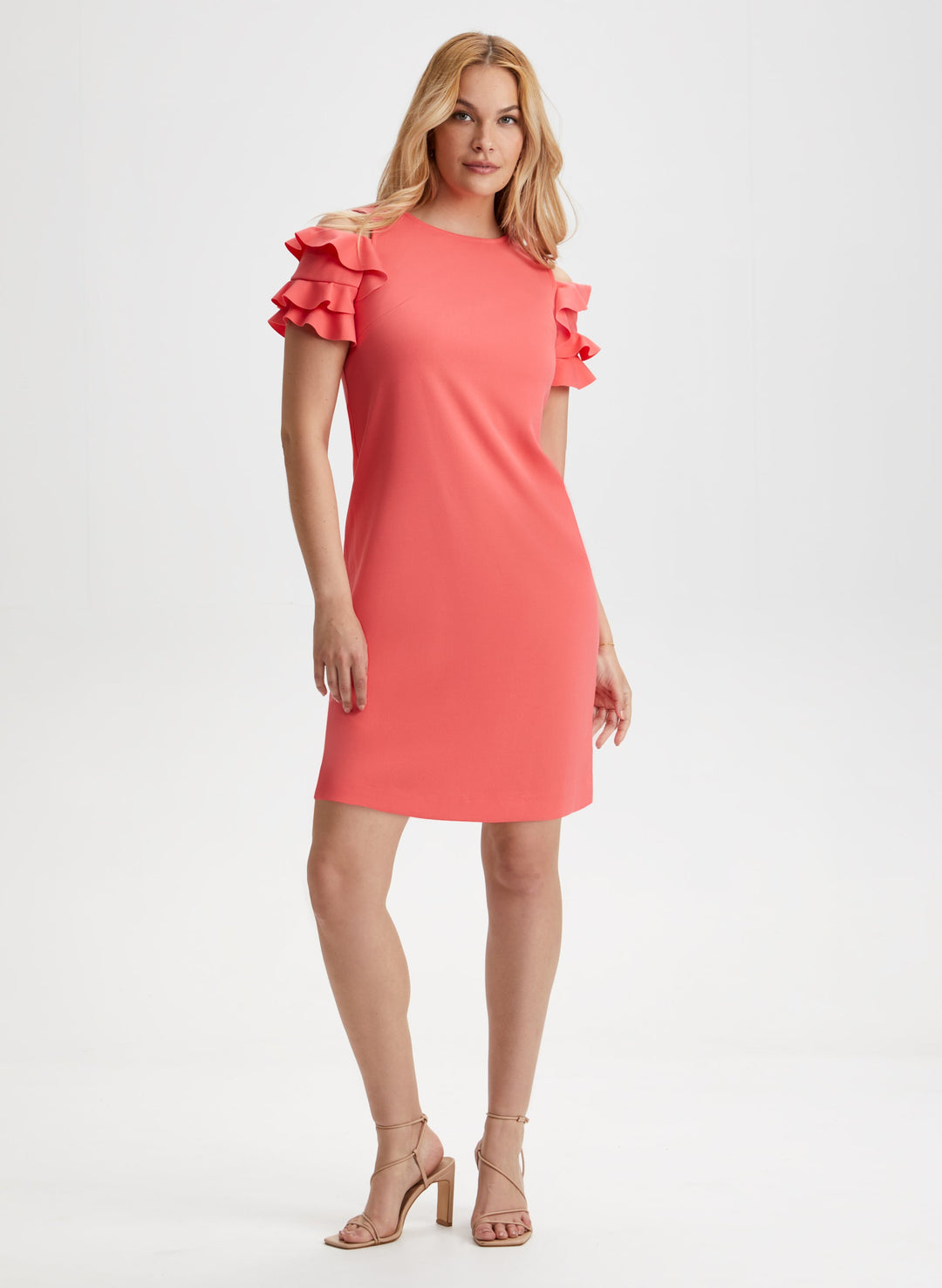 Short Ruffle Detail Dress