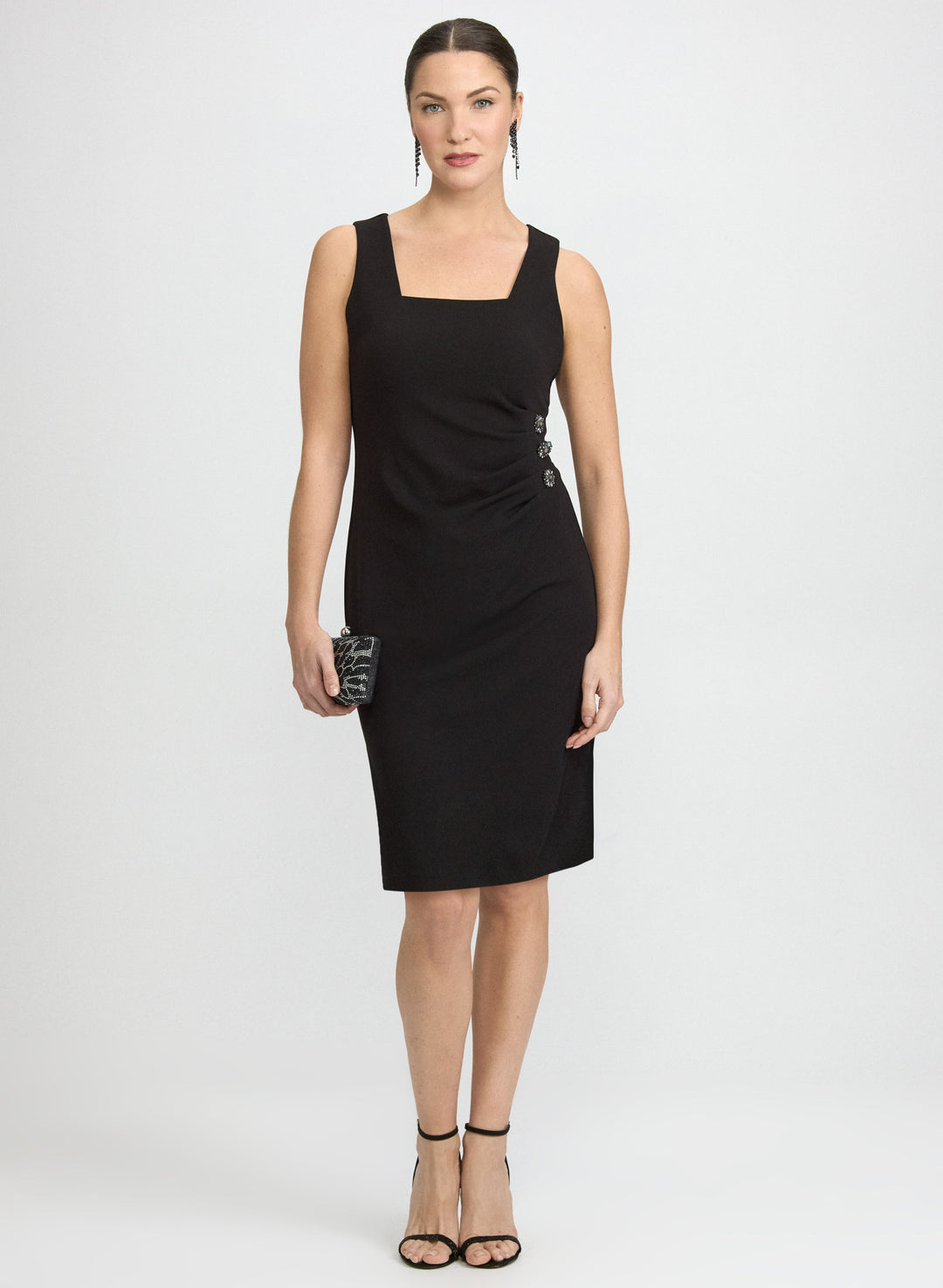 Fitted Rhinestone Detail Dress