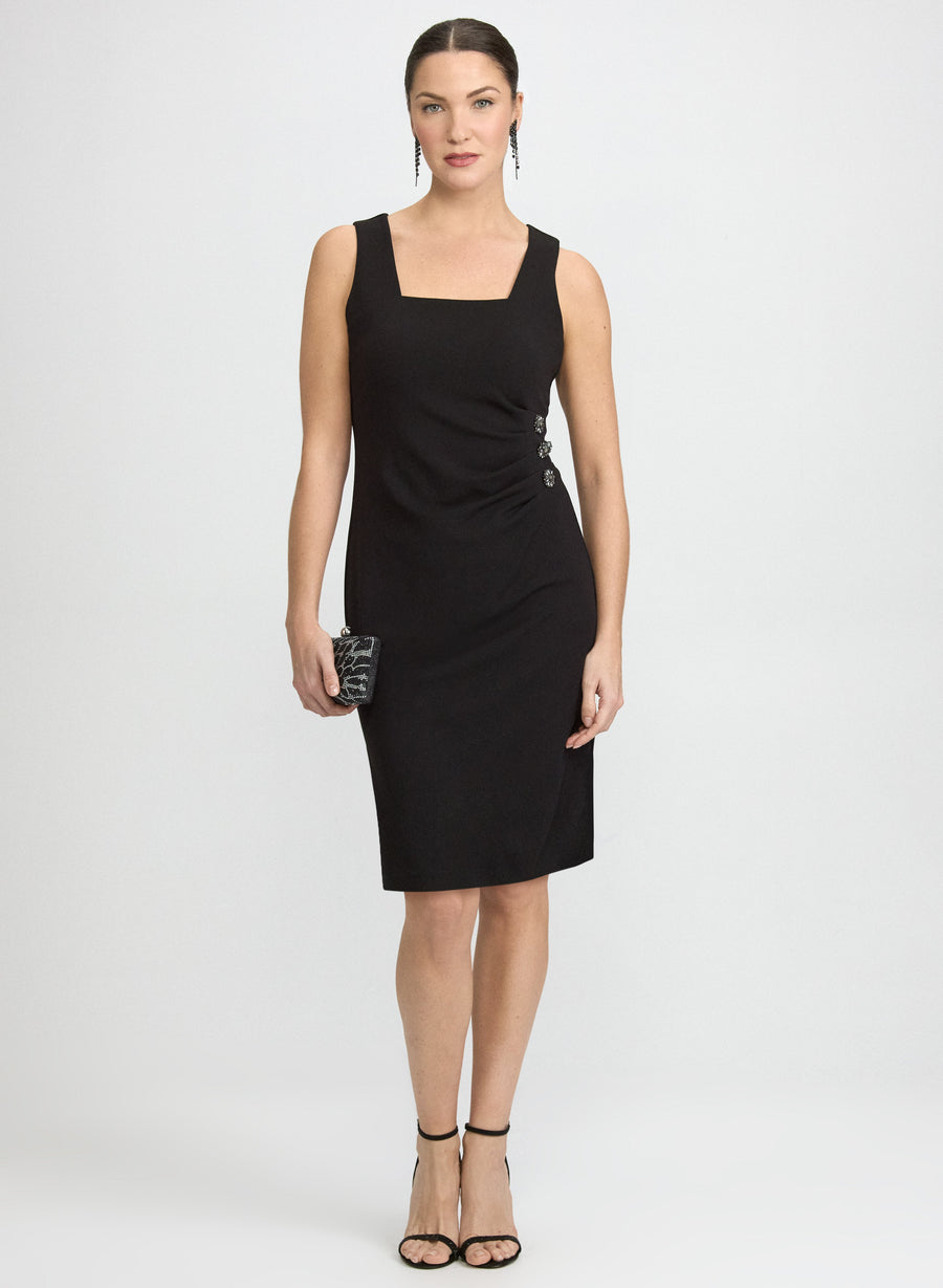 Fitted Rhinestone Detail Dress