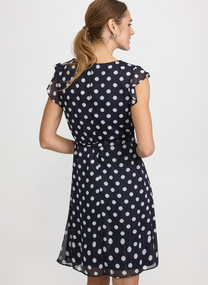 Polka Dot Chiffon Dress
